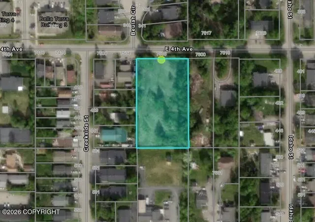 Photo 1 of Land for sale at 7536 E 4th Ave, Anchorage, AK 99504 | MLS# 26-10736 | Listing updated on 2026-09-10