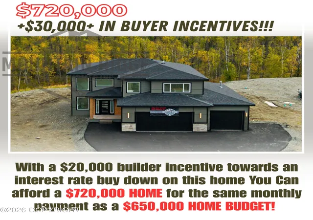 Photo 1 of Single family home for sale at 1771 W Valley Ridge Dr, Wasilla, AK 99654 | MLS# 26-12112 | Listing updated on 2026-10-29