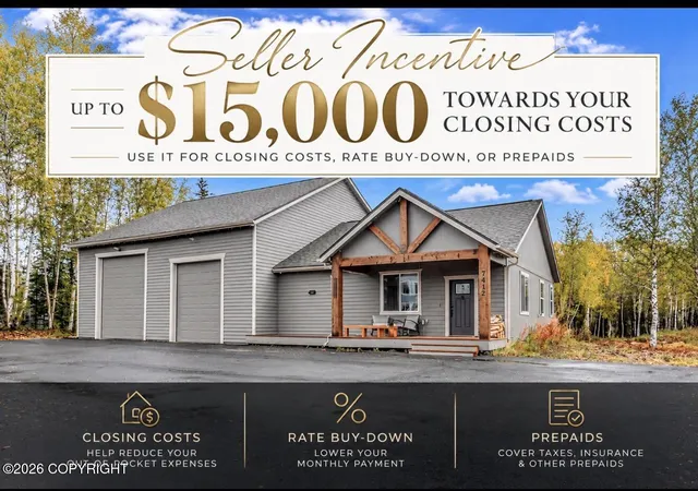 Single family home for sale at 7412 W Leighton Cir, Wasilla, AK 99623 | MLS# 26-12285