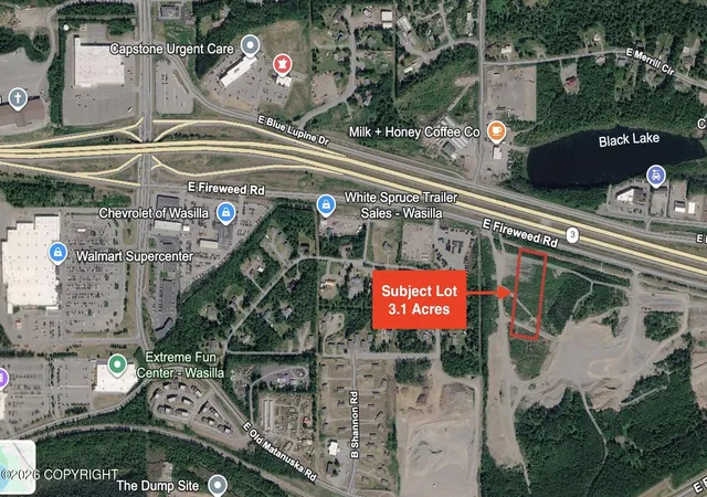 Photo 1 of Land for sale at Nhn E   L2 Fireweed Rd, Wasilla, AK 99654 | MLS# 26-12759 | Listing updated on 2026-10-30