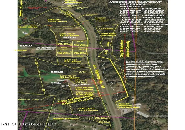 Photo 3 of Land for sale at S Hwy 61, Natchez, MS 39120 | MLS# 4099020 | Listing updated on 2026-08-17