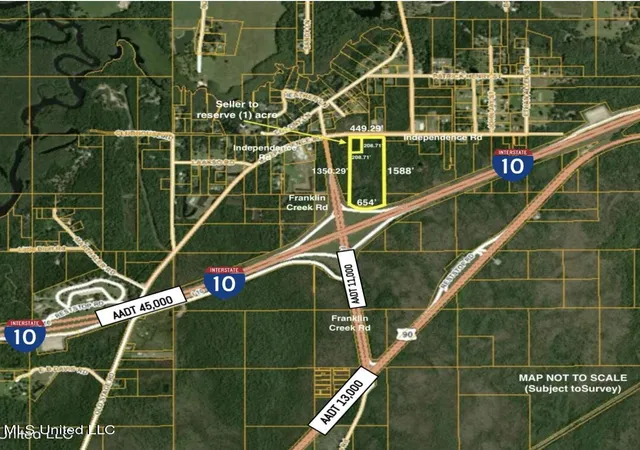 Photo 1 of Land for sale at I 10 & Independence Rd, Moss Point, MS 39563 | MLS# 4099135 | Listing updated on 2026-03-30