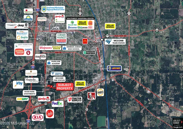 Photo 2 of Land for sale at Lot 3 Business Center Dr, Mc Comb, MS 39648 | MLS# 131450 | Listing updated on 2026-09-01