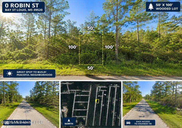 Homes for sale in Bay Saint Louis, MS | 0 Robin St, Bay Saint Louis, MS 39520 | MLS# 4119964