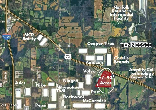 Photo 1 of Land for sale at 7457 Hwy 72, Byhalia, MS 38611 | MLS# 4126513 | Listing updated on 2026-03-30
