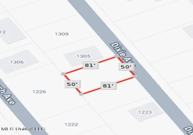 Photo 3 of Land for sale at Dixie Ave, Gulfport, MS 39501 | MLS# 4127388 | Listing updated on 2026-07-30