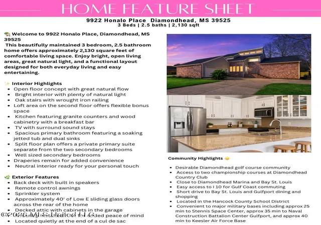 2nd image of 9922 Honalo Pl, Diamondhead, MS 39525 | MLS# 4141703