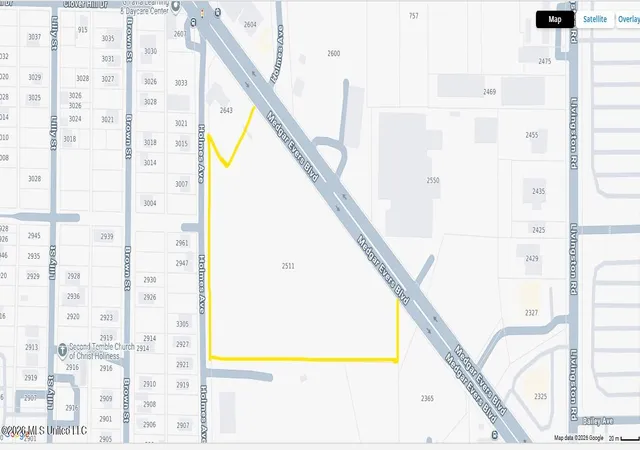 Land for sale at 2511 Medgar Evers Blvd, Jackson, MS 39213 | MLS# 4149761