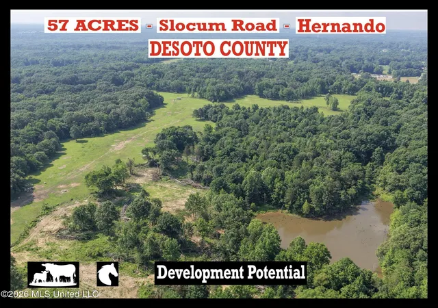 Photo 1 of Land for sale at 2169 Slocum Rd, Hernando, MS 38632 | MLS# 4151428 | Listing updated on 2026-07-01