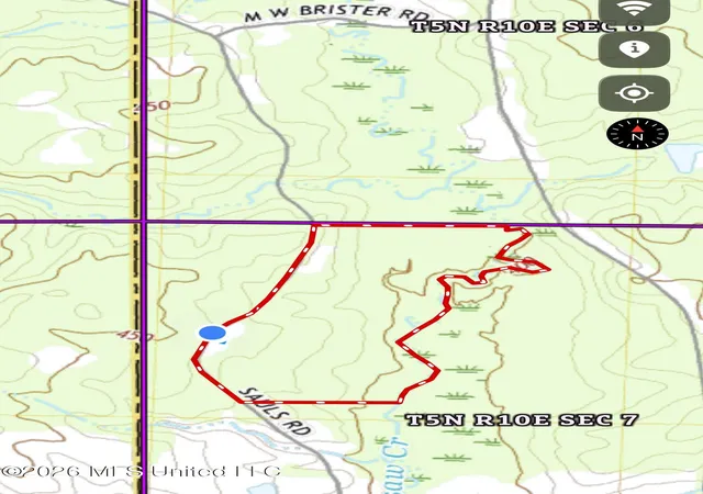 Photo 3 of Land for sale at 32 Sauls Rd, Ruth, MS 39662 | MLS# 4155778 | Listing updated on 2026-07-14