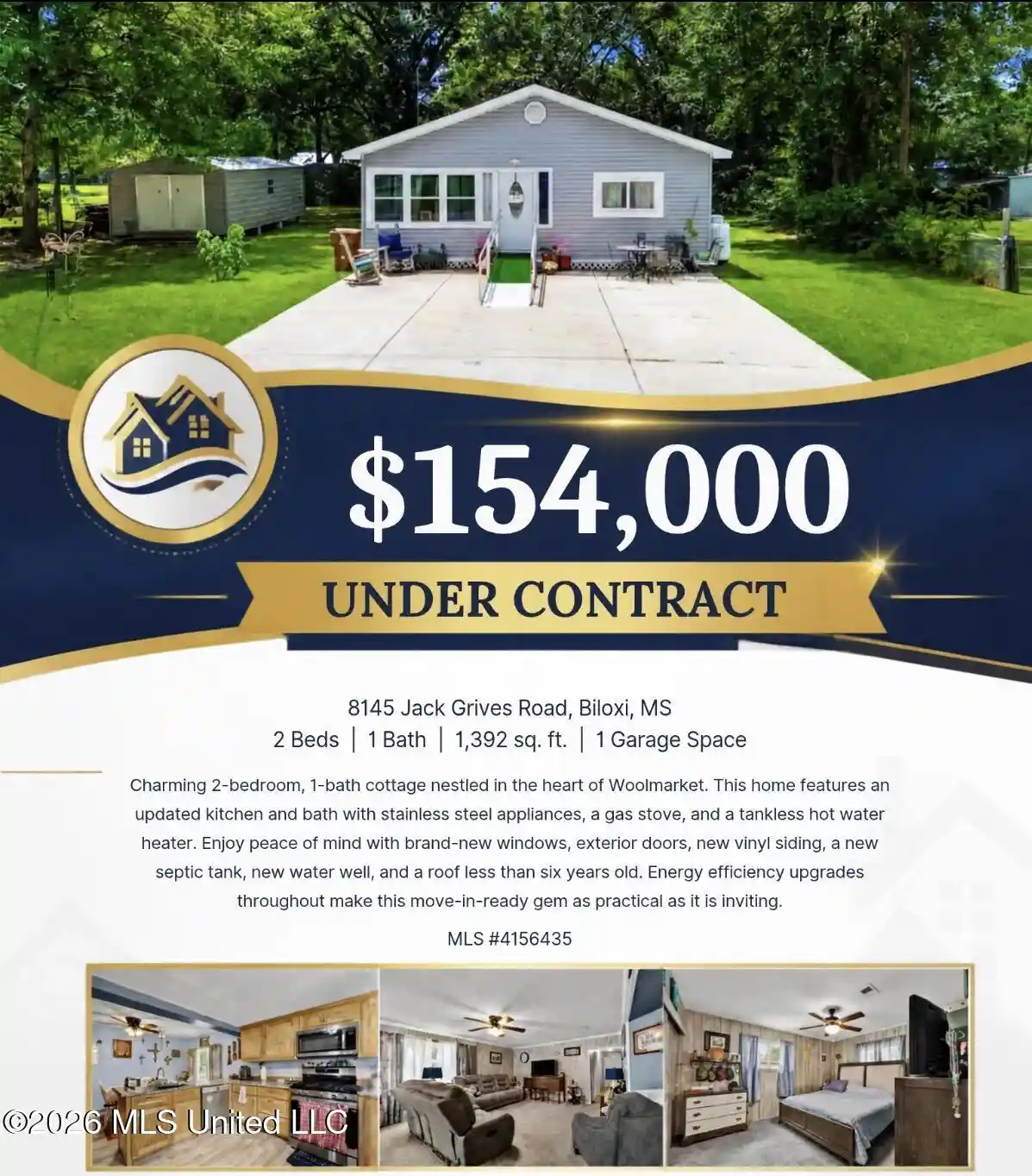 Photo 1 of Sale Pending at 8145 Jack Graves Rd, Biloxi, MS 39532 | MLS# 4156435 | Listing updated on 2026-10-21