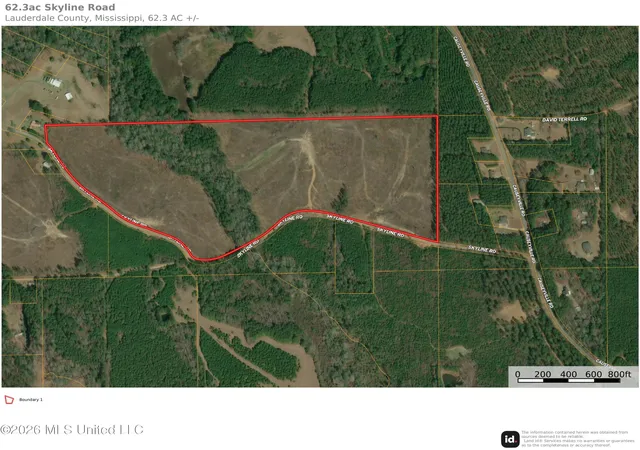 Photo 2 of Land for sale at Skyline Rd, Meridian, MS 39301 | MLS# 4156640 | Listing updated on 2026-07-21