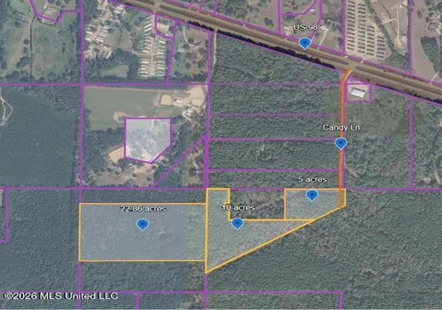 Photo 1 of Land for sale at 10 Ac Candy Ln, Mc Comb, MS 39648 | MLS# 4157569 | Listing updated on 2026-07-30