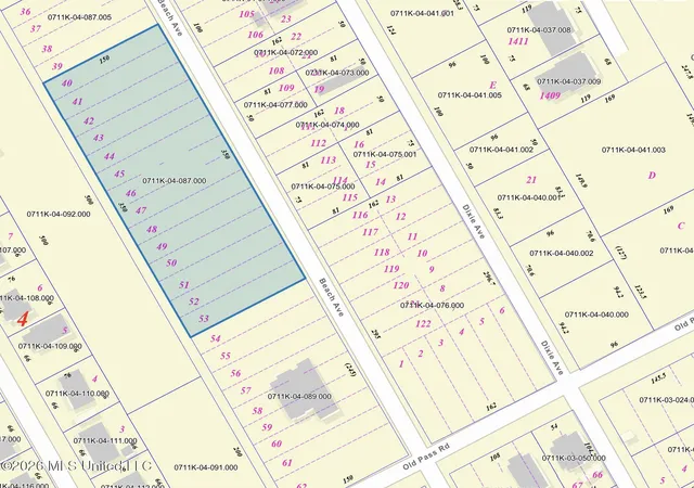 Photo 1 of Land for sale at Beach Ave, Gulfport, MS 39501 | MLS# 4157692 | Listing updated on 2026-07-31