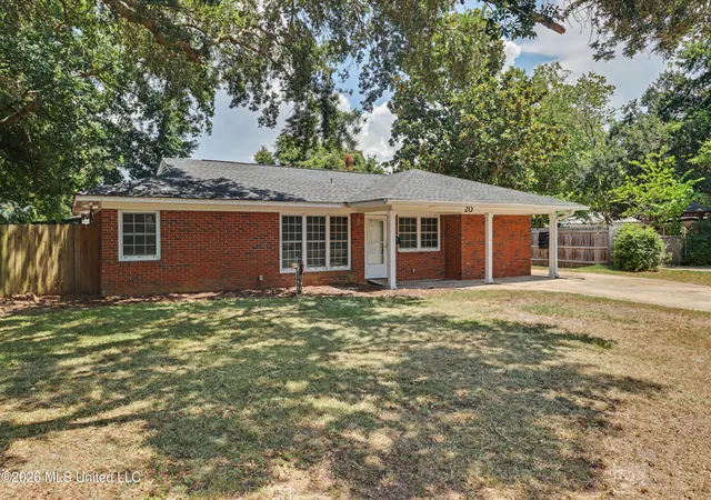 Photo 1 of Single family home for sale at 20 Woodglen Dr, Gulfport, MS 39507 | MLS# 4158729 | Listing updated on 2026-09-17