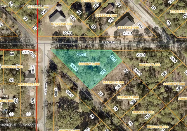 Photo 1 of Land for sale at 000 Beach St, Ocean Springs, MS 39564 | MLS# 4159087 | Listing updated on 2026-08-14