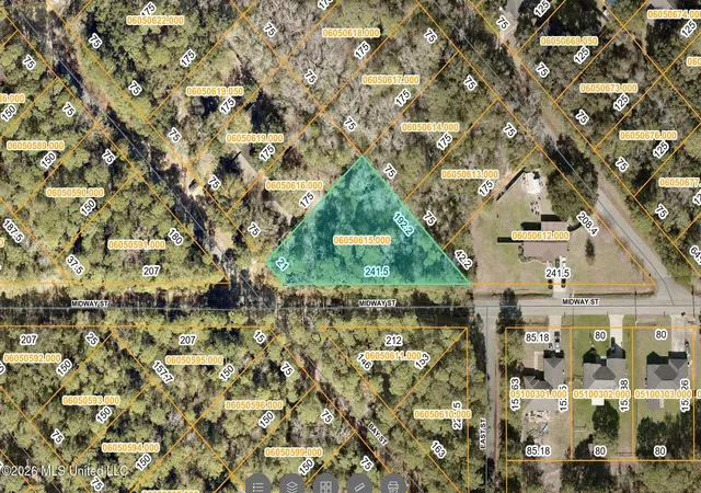 Photo 1 of Land for sale at 00 Midway St, Ocean Springs, MS 39564 | MLS# 4159092 | Listing updated on 2026-08-14