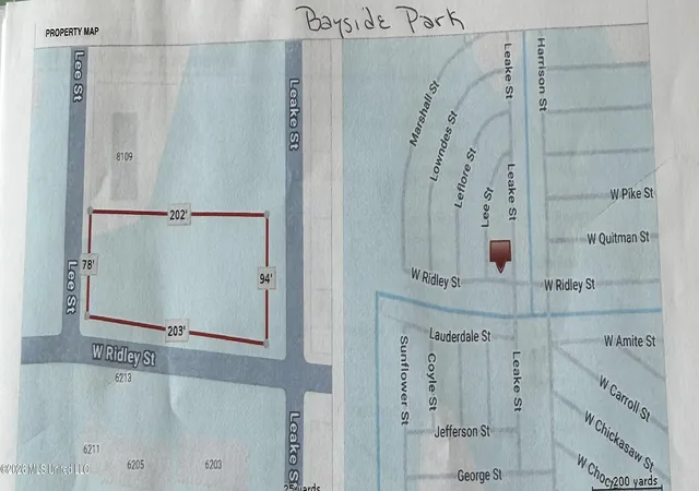 Photo 3 of Land for sale at 0 W Ridley St, Bay Saint Louis, MS 39520 | MLS# 4159427 | Listing updated on 2026-08-17