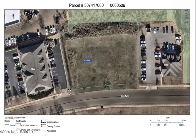 Photo 2 of Land for sale at 0 Monteith Ave, Hernando, MS 38632 | MLS# 4159454 | Listing updated on 2026-08-17