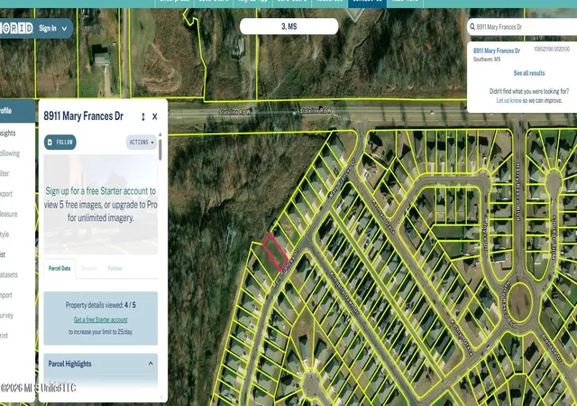 Land for sale at 8911 Mary Frances Dr, Southaven, MS 38671 | MLS# 4160835