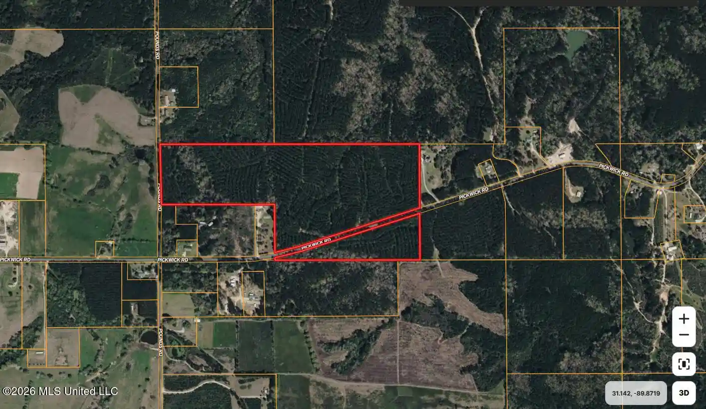 Photo 1 of Land for sale at Pickwick Rd, Foxworth, MS 39483 | MLS# 4166280 | Listing updated on 2026-10-22