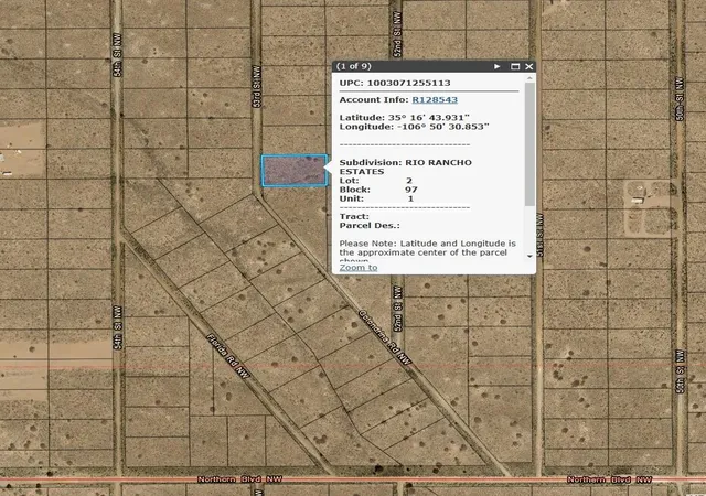 1st image of 0 53rd St Nw, Rio Rancho, NM 87144 | MLS# 1077880