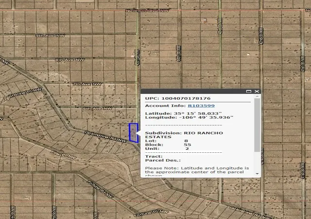 1st image of 0 Golondrina Rd Nw, Rio Rancho, NM 87124 | MLS# 1078057