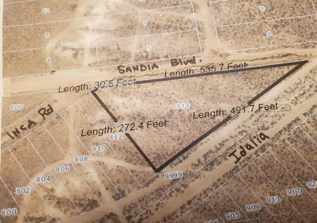 Photo 1 of Land for sale at 814 Inca St Ne, Rio Rancho, NM 87124 | MLS# 1079130 | Listing updated on 2026-07-21