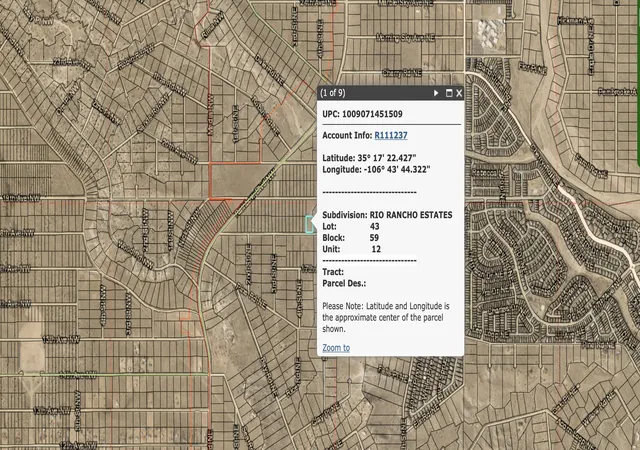 Photo 3 of Land for sale at 18th Avenue Ne, Rio Rancho, NM 87144 | MLS# 1084254 | Listing updated on 2026-06-28