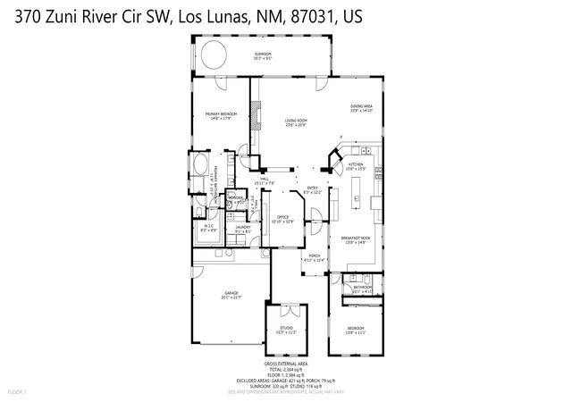 42nd image of 370 Zuni River Cir Sw, Los Lunas, NM 87031 | MLS# 1093229