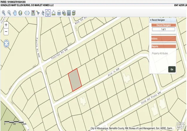 Photo 2 of Land for sale at 6547 Azor Ln Nw, Albuquerque, NM 87120 | MLS# 1093245 | Listing updated on 2026-08-27