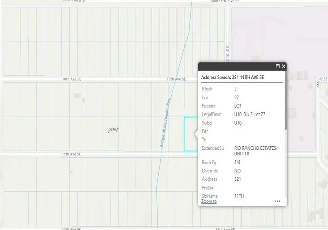 Photo 1 of Land for sale at 321 11th Ave Se, Rio Rancho, NM 87124 | MLS# 1094843 | Listing updated on 2026-07-22