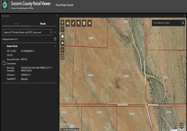 Photo 3 of Land for sale at Lot 171 Rolling Hills, San Antonio, NM 87832 | MLS# 1094891 | Listing updated on 2026-07-21