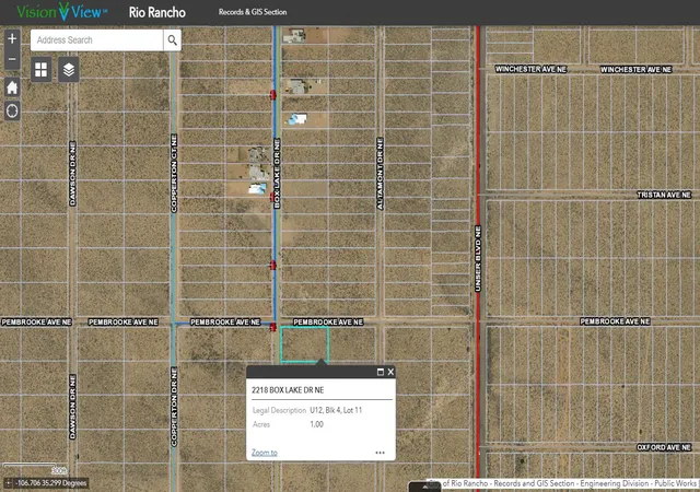 Photo 1 of Land for sale at 2218 Box Lake Dr Ne, Rio Rancho, NM 87144 | MLS# 1095816 | Listing updated on 2026-07-21
