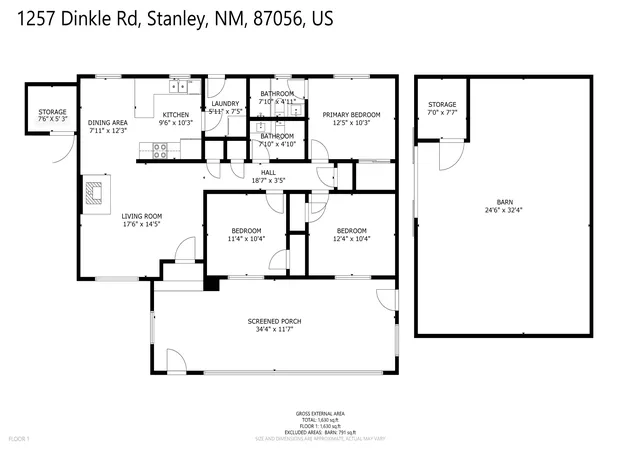 39th image of 1257 Dinkle Rd #1257, Stanley, NM 87056 | MLS# 1096809