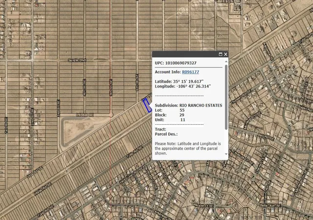 Photo 2 of Land for sale at 606 Inca Rd Se, Rio Rancho, NM 87124 | MLS# 1099652 | Listing updated on 2026-07-21