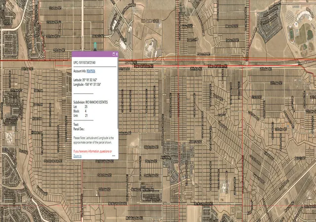 Photo 2 of Land for sale at 2117 Venue (u21 B4 L25) Ave Ne, Rio Rancho, NM 87144 | MLS# 1101559 | Listing updated on 2026-07-21