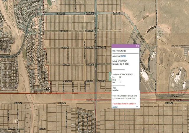 Photo 1 of Land for sale at 2113 Venue (u21 B4 L26) Ave Ne, Rio Rancho, NM 87144 | MLS# 1101576 | Listing updated on 2026-07-21