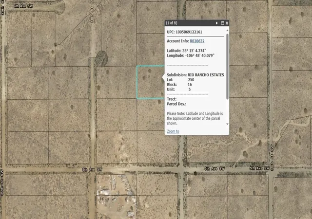 1st image of 0 37th St Sw, Rio Rancho, NM 87124 | MLS# 1101620