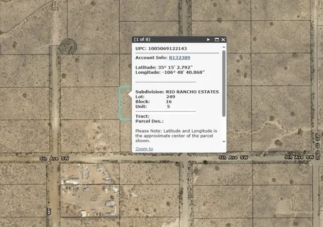 2nd image of 0 37th St Sw, Rio Rancho, NM 87124 | MLS# 1101620