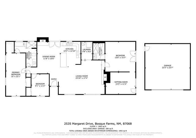 Homes for sale in Bosque Farms, NM | 2535 Margaret Dr, Bosque Farms, NM 87068 | MLS# 1103509