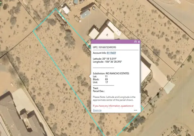 Photo 1 of Land for sale at 6040 Chayote Rd Ne, Rio Rancho, NM 87144 | MLS# 1104555 | Listing updated on 2026-07-21
