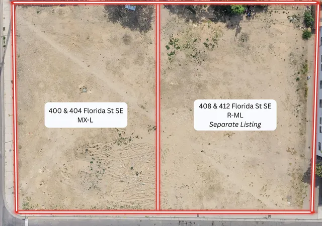 Photo 3 of Land for sale at 400/404 Florida St Se, Albuquerque, NM 87108 | MLS# 1105126 | Listing updated on 2026-07-29