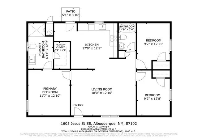 55th image of 1605 Jesus St Se, Albuquerque, NM 87102 | MLS# 1105313