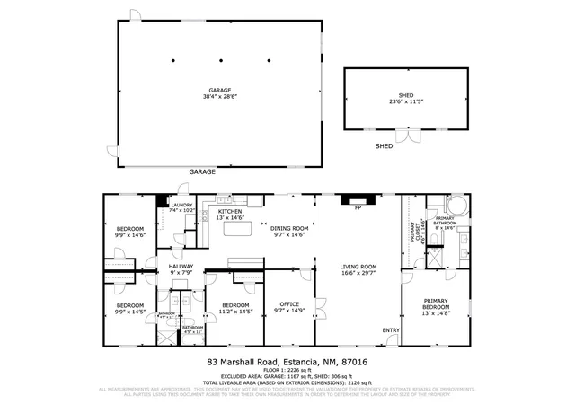 Photo 36 of Manufactured home for sale at 83 Marshall W Rd, Estancia, NM 87016 | MLS# 1105530 | Listing updated on 2026-08-27