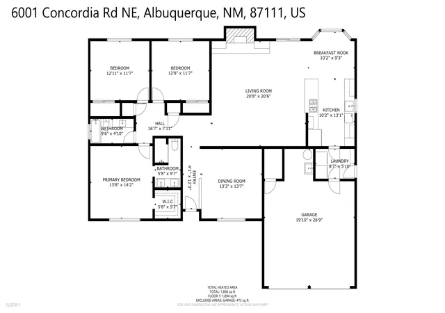 Homes for sale in Albuquerque, NM | 6001 Concordia Rd Ne, Albuquerque, NM 87111 | MLS# 1105902