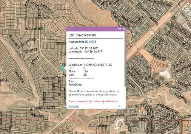 Photo 4 of Land for sale at Unit 20 7 Lots +/ 427 Ac, Rio Rancho, NM 87144 | MLS# 1106824 | Listing updated on 2026-07-22