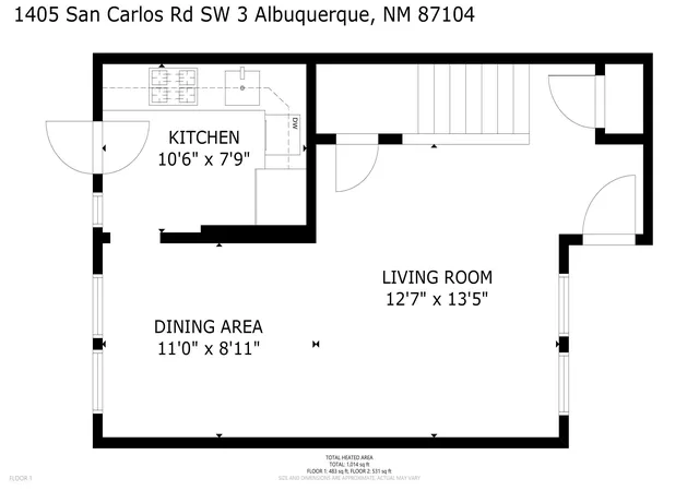 25th image of 1405 San Carlos Rd Sw #3, Albuquerque, NM 87104 | MLS# 1106886