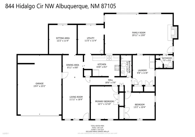 Homes for sale in Albuquerque, NM | 844 Hidalgo Cir Nw, Albuquerque, NM 87105 | MLS# 1107190