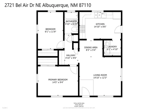 Photo 20 of Sale Pending at 2721 Bel Air Dr Ne, Albuquerque, NM 87110 | MLS# 1107296 | Listing updated on 2026-08-26